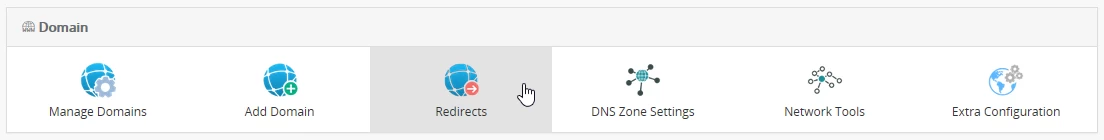 Redirections panneau webuzo