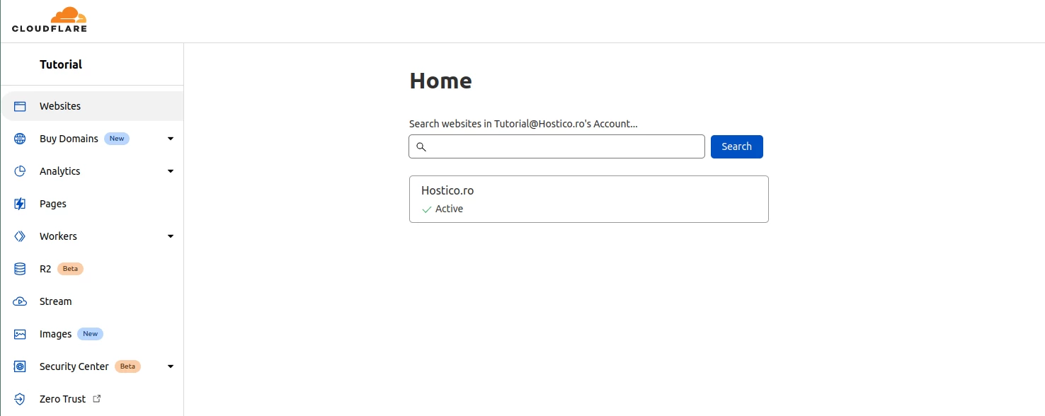 Authentification Cloudflare