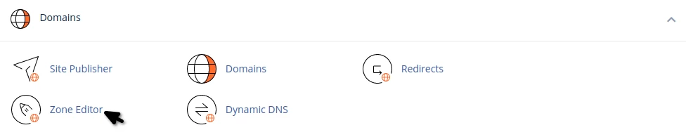 Section Domaines cPanel
